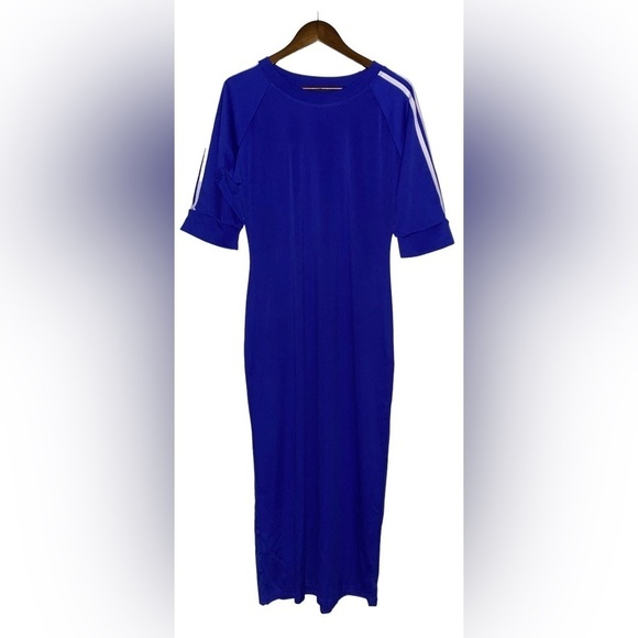 Flamingo Bodycon Slim Fit Maxi Dress Short Sleeve Casual  Women 2XL 14/16‎ - Picture 1 of 5